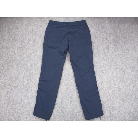 The North Face Pants Women 10 Navy Stretch Hiking Cinch Hem Cargo Hiking Outdoor - Picture 3 of 16